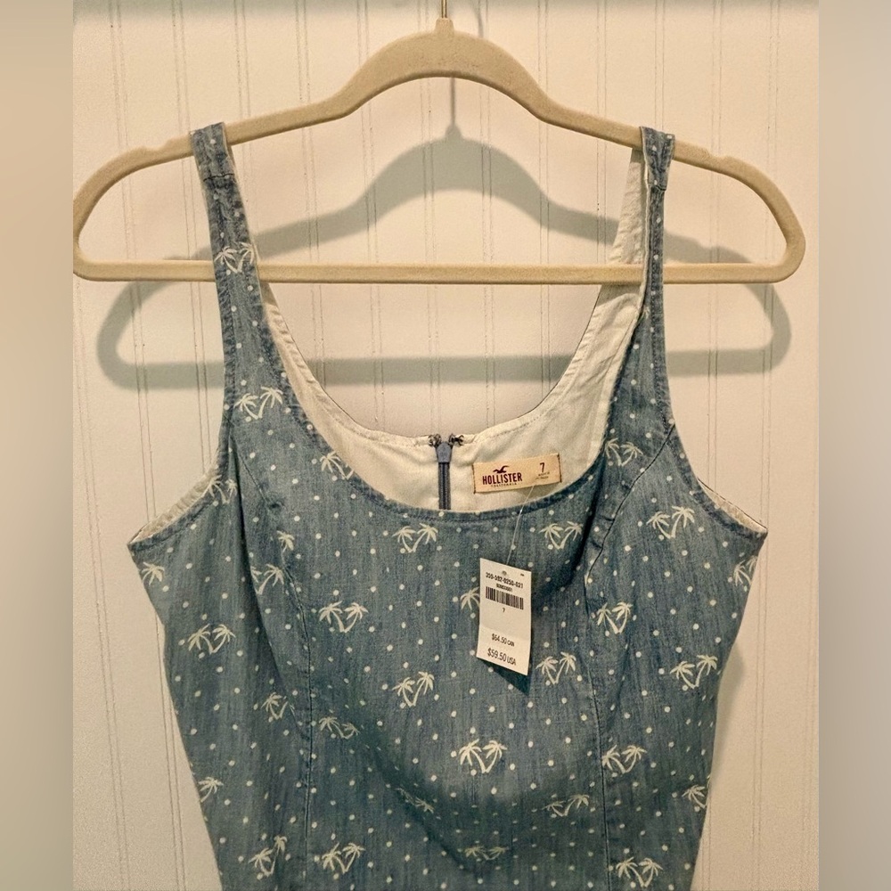 Hollister Mini Dress w/ Palm Tree Print - Picture 3 of 3